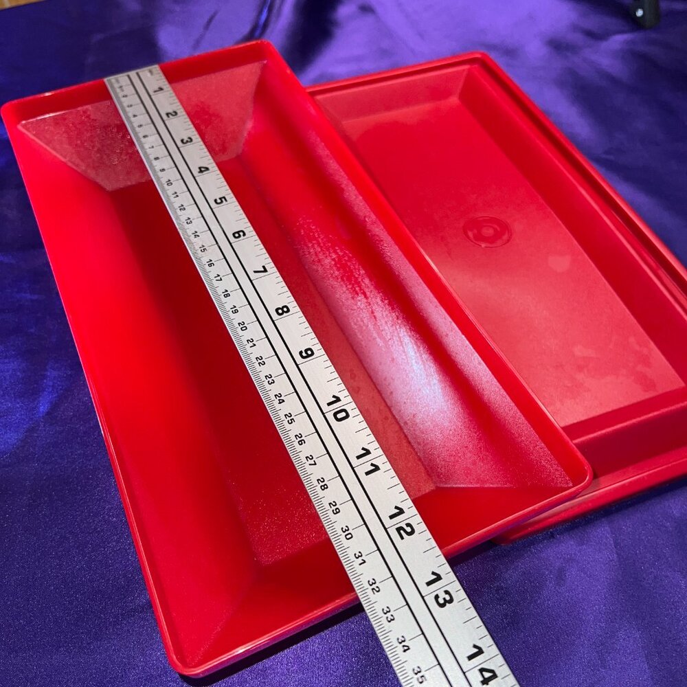 ๐Tupperware Buffet Get Togethers Serving Rectangular Tray & Storage Canister - Picture 6 of 13